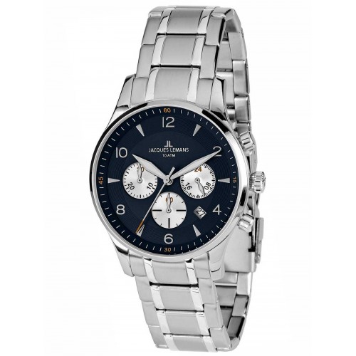 Jacques Lemans 1-1654K London Chronograph   40mm 10ATM