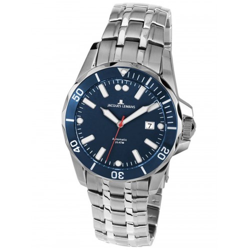 Jacques Lemans 1-1910B Liverpool diver men`s 42mm 20ATM