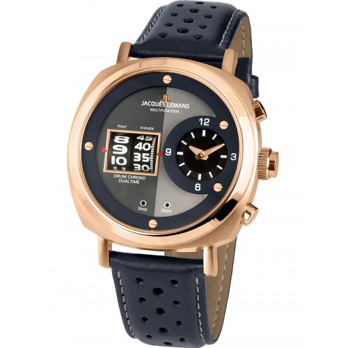 Jacques Lemans 1-2058D Lugano men`s 44mm 5ATM