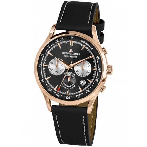 Jacques Lemans 1-2068E Retro Classic chrono men´s 41mm 5ATM