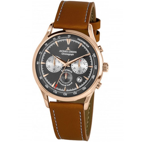 Jacques Lemans 1-2068F Retro Classic chrono men´s 41mm 5ATM