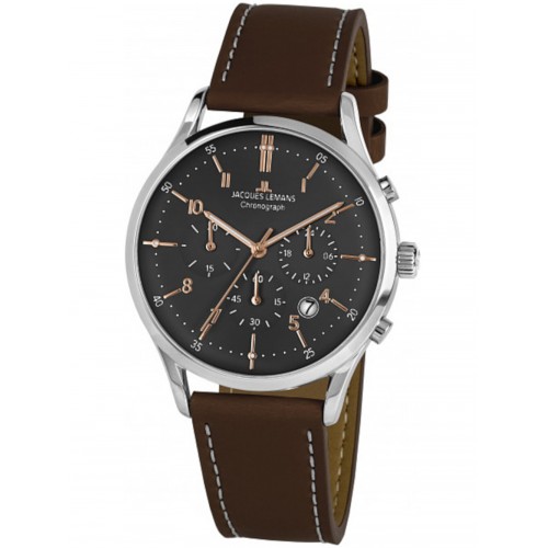 Jacques Lemans 1-2068O Retro Classic chrono men´s 41mm 5ATM