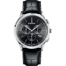 Edox 10236-3C-NIN Les Vauberts Chronograph 42mm 5ATM