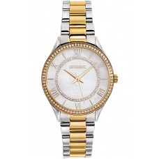 GREGIO Mattie Crystals Two Tone Stainless Steel Bracelet GR180050