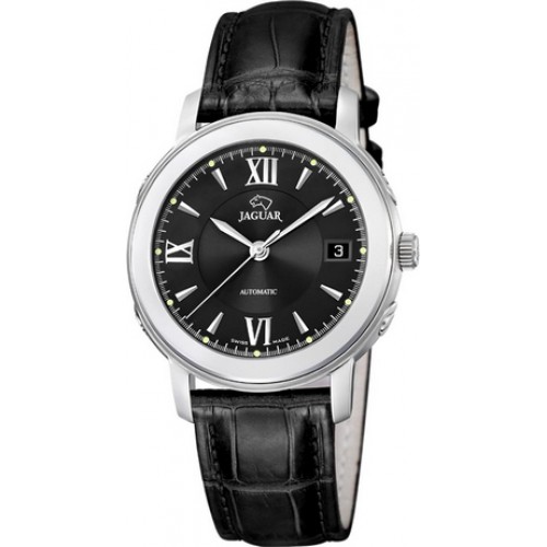 Jaguar Swiss Made Sapphire Black Leather Strap J950/3 Jaguar Swiss Made Sapphire Black Leather Strap J950/3