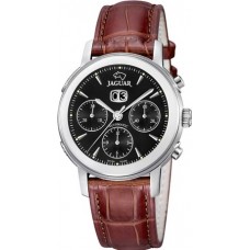 Jaguar Swiss Made Sapphire automatic Chrono Brown Leather Strap J942/3