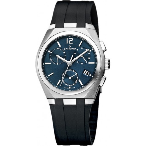 CANDINO C7509/4 CANDINO Gents Chronograph Black Rubber Bracelet