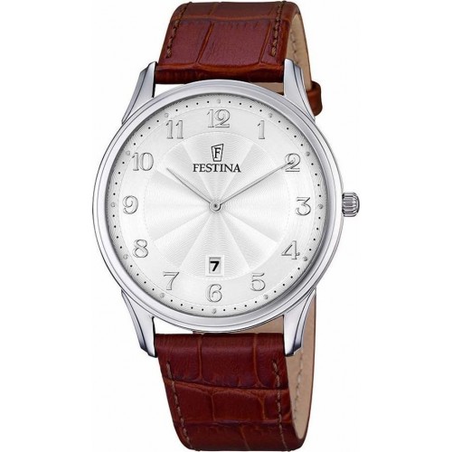 FESTINA Mens Brown Leather Strap F6851/1