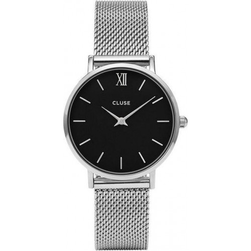 CLUSE Minuit Silver Metal Strap CL30015