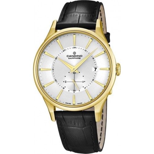 CANDINO Gold Black Leather Strap C4559/1