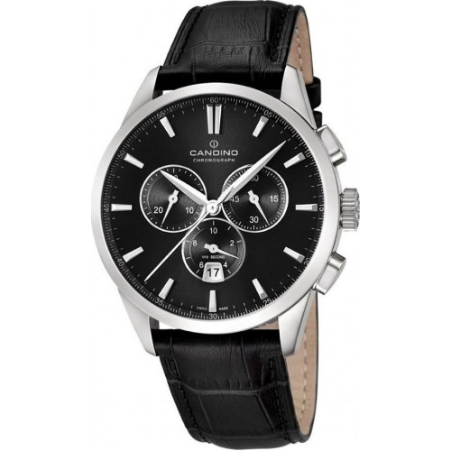 CANDINO Black Leather Chronograph C4517/4