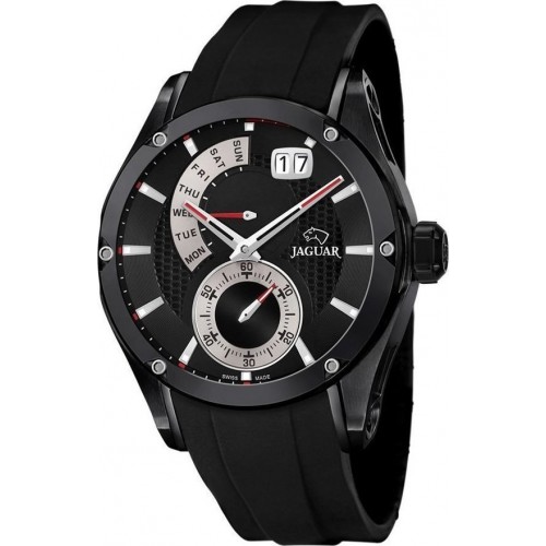 JAGUAR J681/2 JAGUAR Special Edition Black Rubber Strap