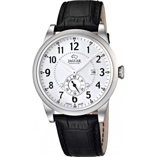 JAGUAR J662/1 JAGUAR Acamar Black Leather Strap