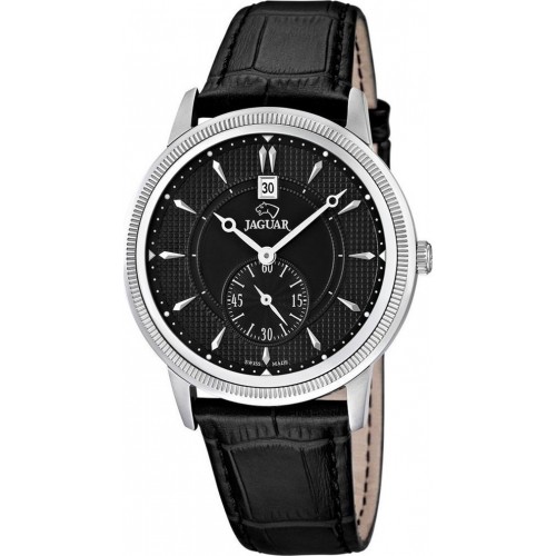 JAGUAR J664/4 JAGUAR Acamar Black Leather Strap