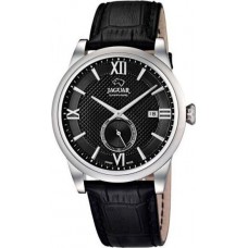 JAGUAR J662/8 JAGUAR Gents Black Leather Strap