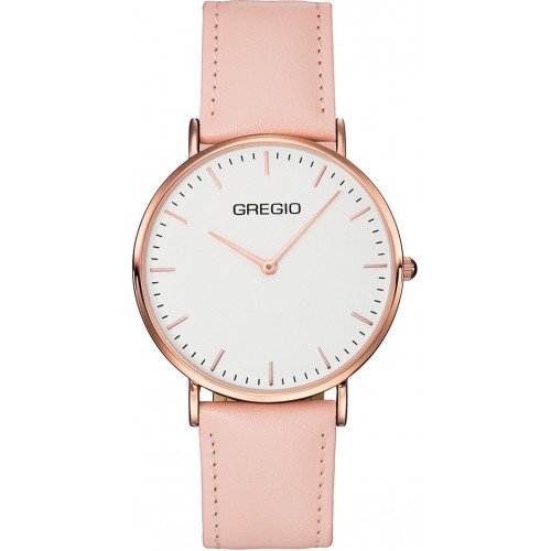GREGIO Bondy Pink Leather Strap GR120082