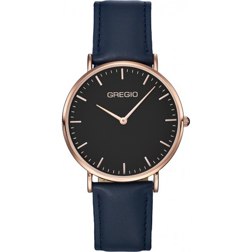 GREGIO Bondy Blue Leather Strap GR120091
