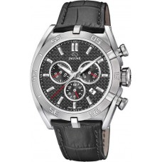 JAGUAR J857/3 JAGUAR Gents Chronograph Grey Leather Strap
