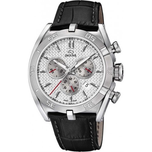 JAGUAR J857/1 JAGUAR Gents Chronograph Black Leather Strap