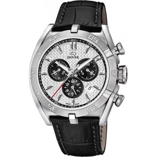 JAGUAR J857/5 JAGUAR Gents Chronograph Black Leather Strap