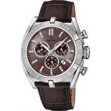 JAGUAR J857/6 JAGUAR Gents Chronograph Brown Leather Strap