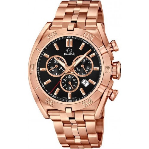 JAGUAR J854/3 JAGUAR Gents Chronograph Rose Gold Stainless Steel Bracelet