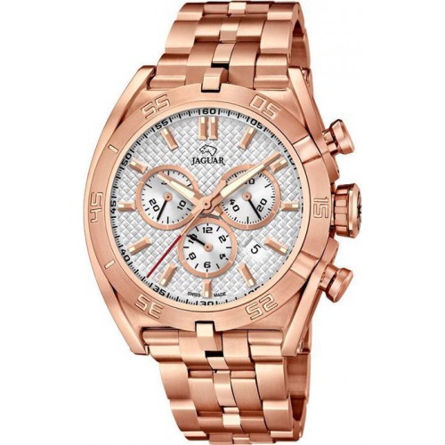 JAGUAR Gents Chronograph Rose Gold Stainless Steel Bracelet J854/1