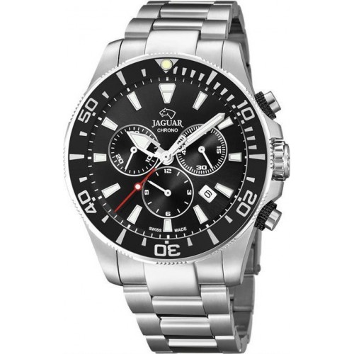 JAGUAR J861/3 JAGUAR Gents Chronograph Silver Stainless Steel Bracelet