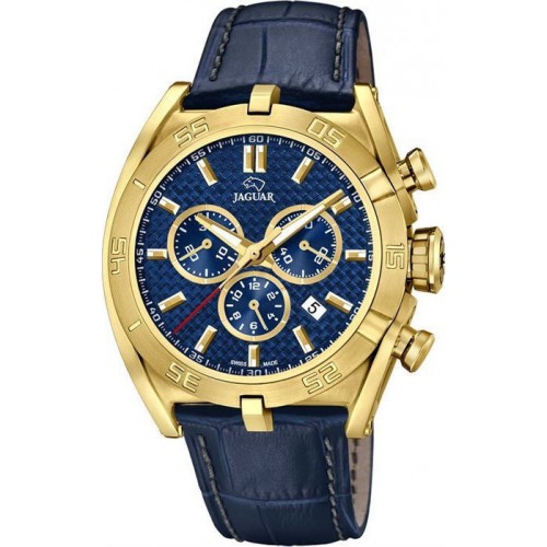 JAGUAR J858/2 JAGUAR Gents Chronograph Blue Leather Strap