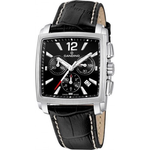 CANDINO Black Leather Chronograph C4374/2