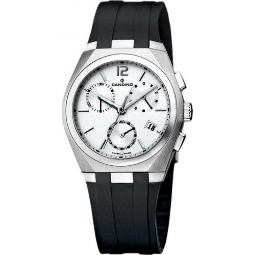 CANDINO C7509/1 CANDINO Gents Chronograph Black Rubber Bracelet
