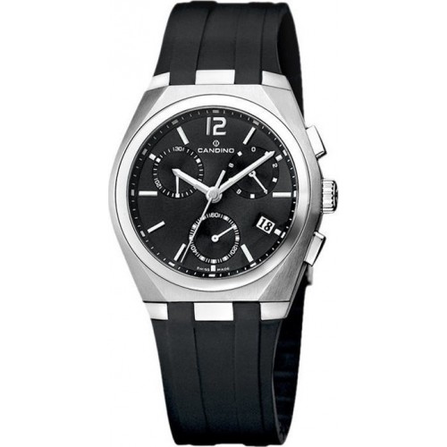 CANDINO C7509/3 CANDINO Gents Chronograph Black Rubber Bracelet