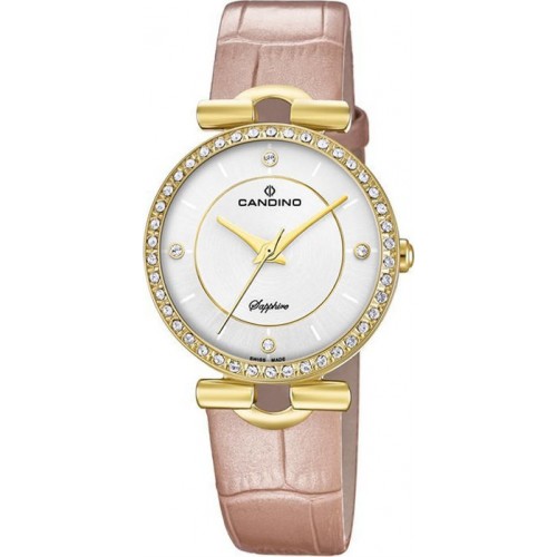 CANDINO C4673/1 CANDINO Ladies Crystals Pink Leather Bracelet