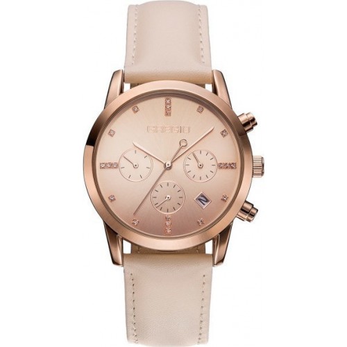 GREGIO Madiosn Beige Leather Strap GR130081
