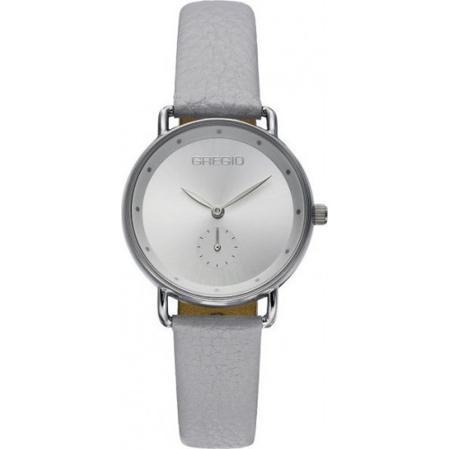 GREGIO Chrystie Grey Leather Strap GR140060