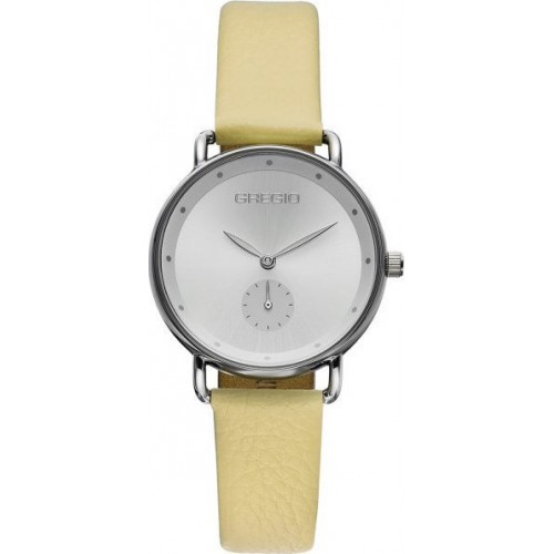 GREGIO Chrystie Yellow Leather Strap GR140061