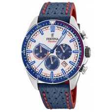 FESTINA Blue Leather Chronograph F20377/1