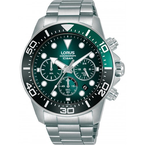 Lorus RT341JX9 chrono men`s 43mm 10ATM