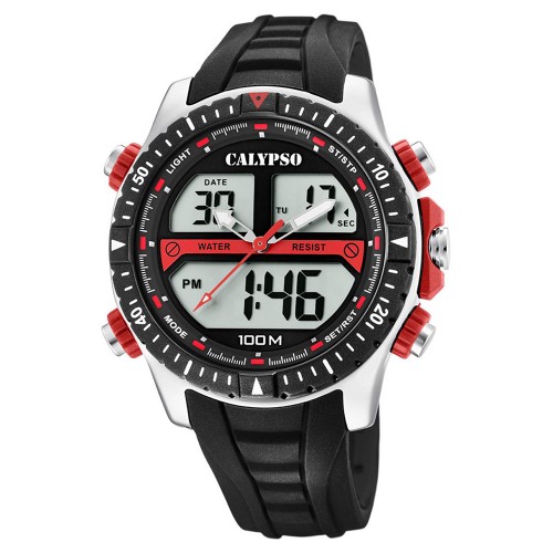 CALYPSO Anadigi Black Rubber Strap 5773-3