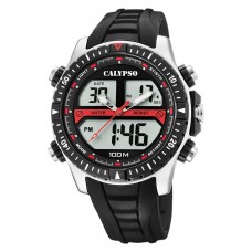 CALYPSO Anadigi Black Rubber Strap 5773-4