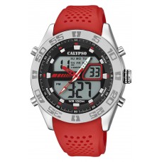 CALYPSO Anadigi Red Rubber Strap 5774-2