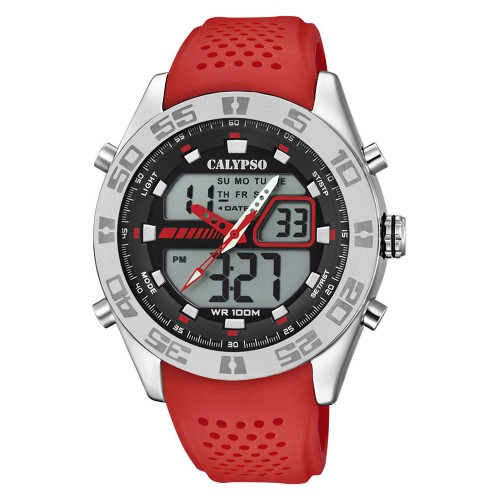 CALYPSO Anadigi Red Rubber Strap 5774-2