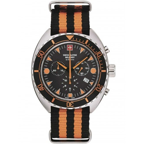 Swiss Alpine Military 7066.9639 turtle chronograph 44mm 10ATM