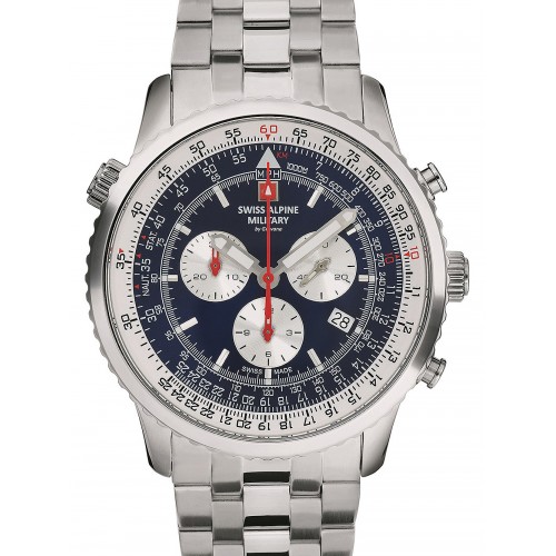 Swiss Alpine Military 7078.9135 chrono men`s 42mm 10ATM