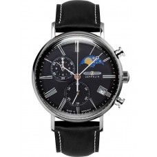 Zeppelin 7194-2 Rome moon phase chrono 41mm 5ATM
