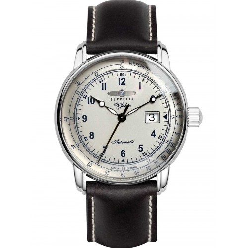 Zeppelin 7654-4 men`s automatic 100 years sapphire glass 43mm 5ATM