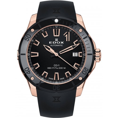 Edox 80119-37RN-NIR CO-1 automatic date 42mm 30ATM