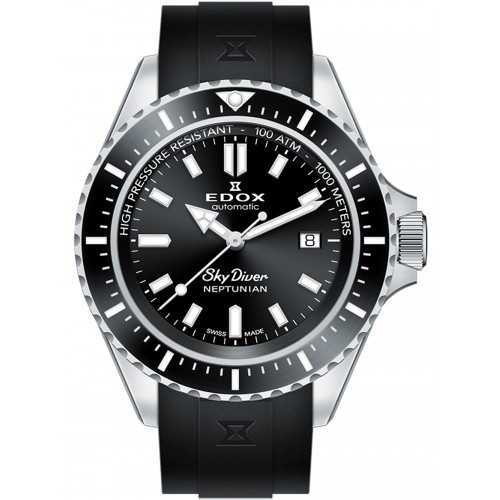 Edox 80120-3NCA-NIN Skydiver Neptunian automatic 44mm 100ATM