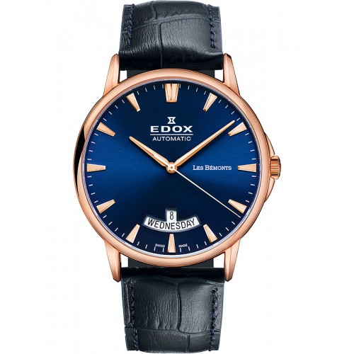 Edox 83015-37R-BUIR Les Bemonts automatic 42mm 3ATM