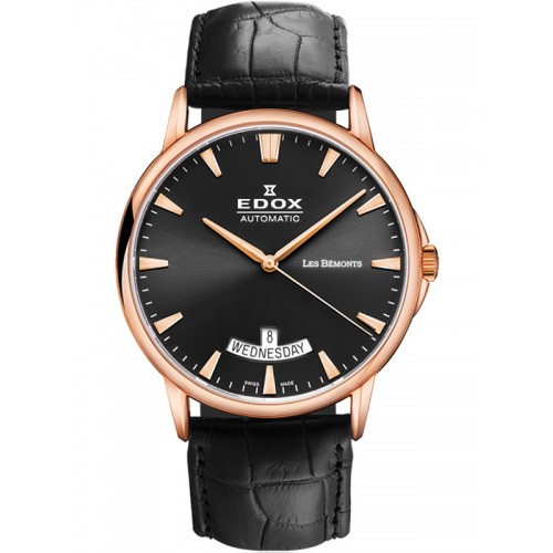 Edox 83015-37R-NIR Les Bemonts automatic 42mm 3ATM
